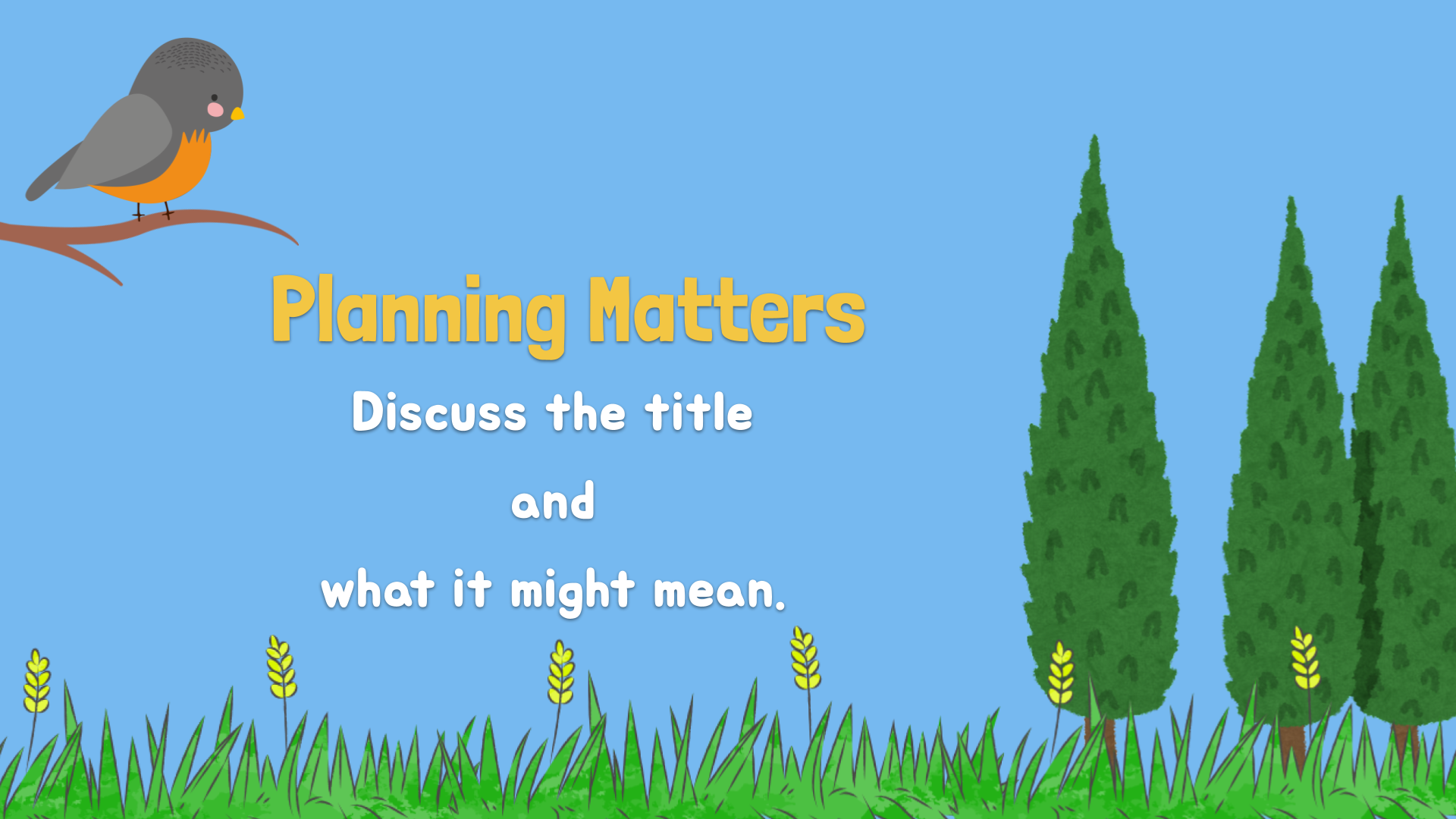 Title page of the Planning Matters slideshow.